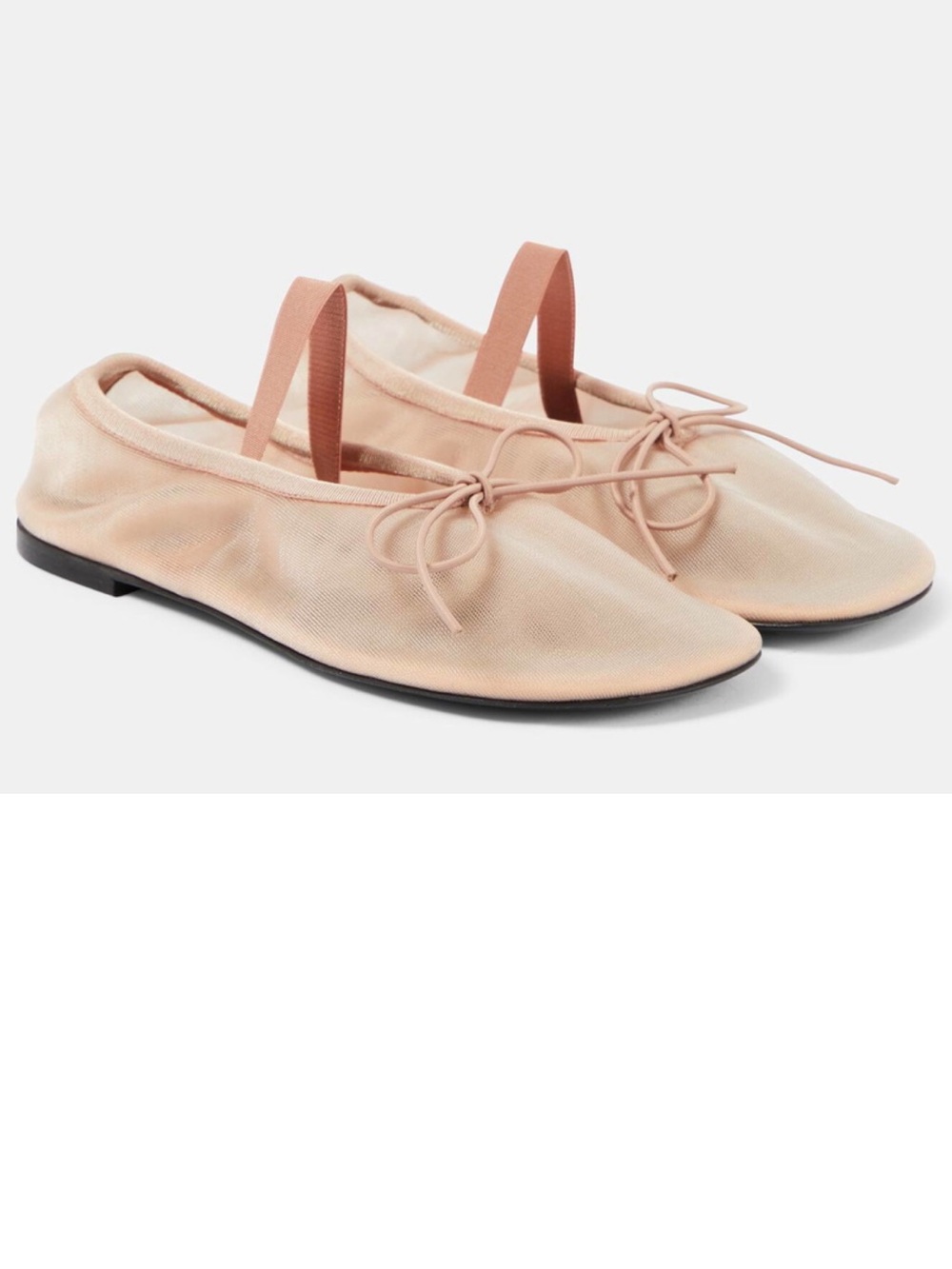 Proenza Schouler Blush Pink Ballet Flats with Elastic Strap